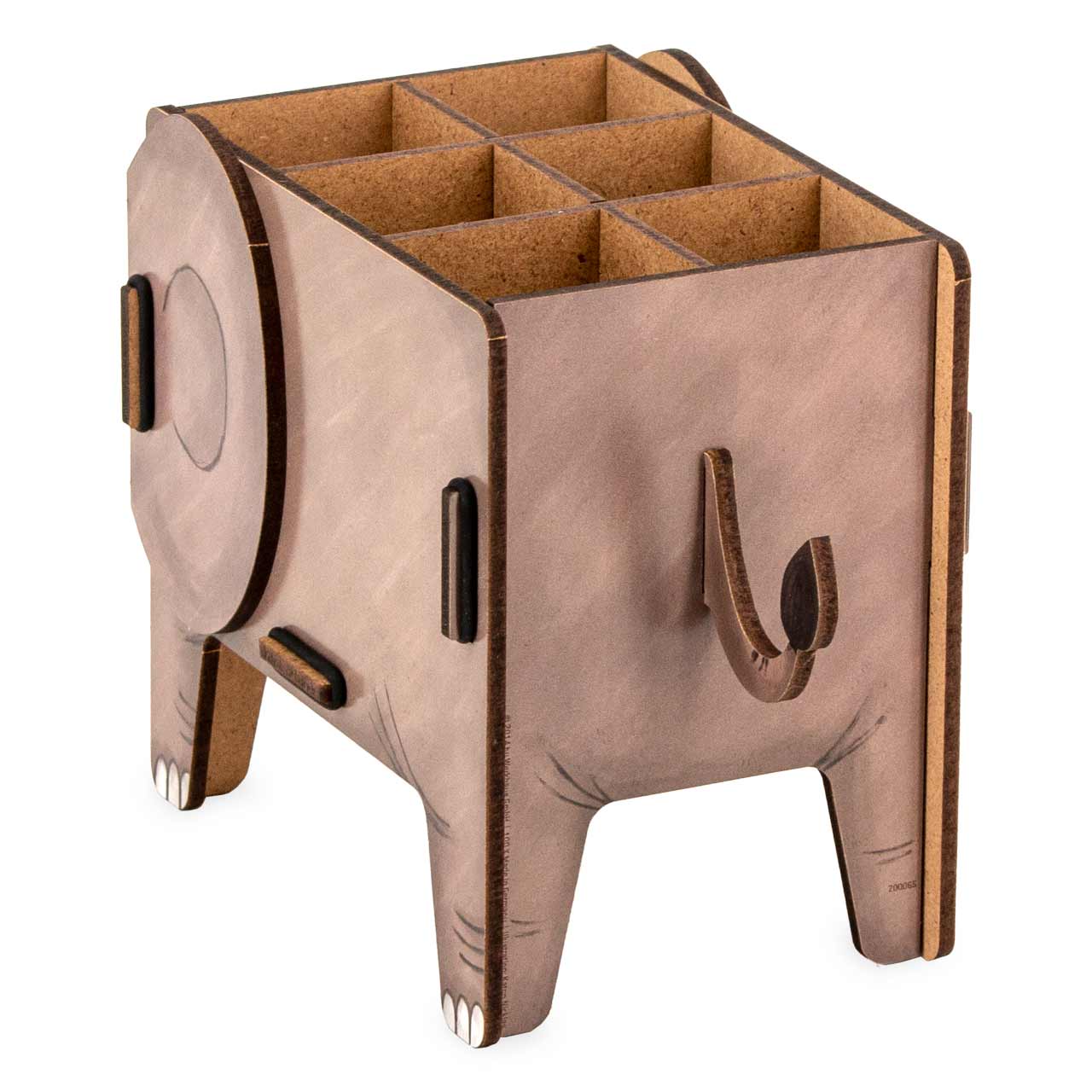 Stiftehalter Elefant – Holz Stiftebox mit Stecksystem