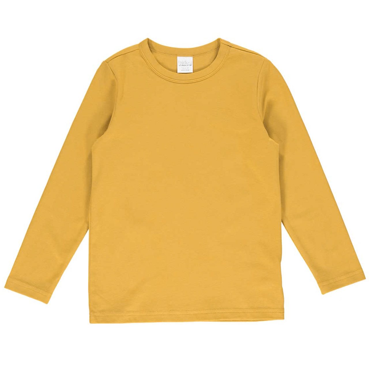 Dehnbares Basic Langarmshirt honig-gelb
