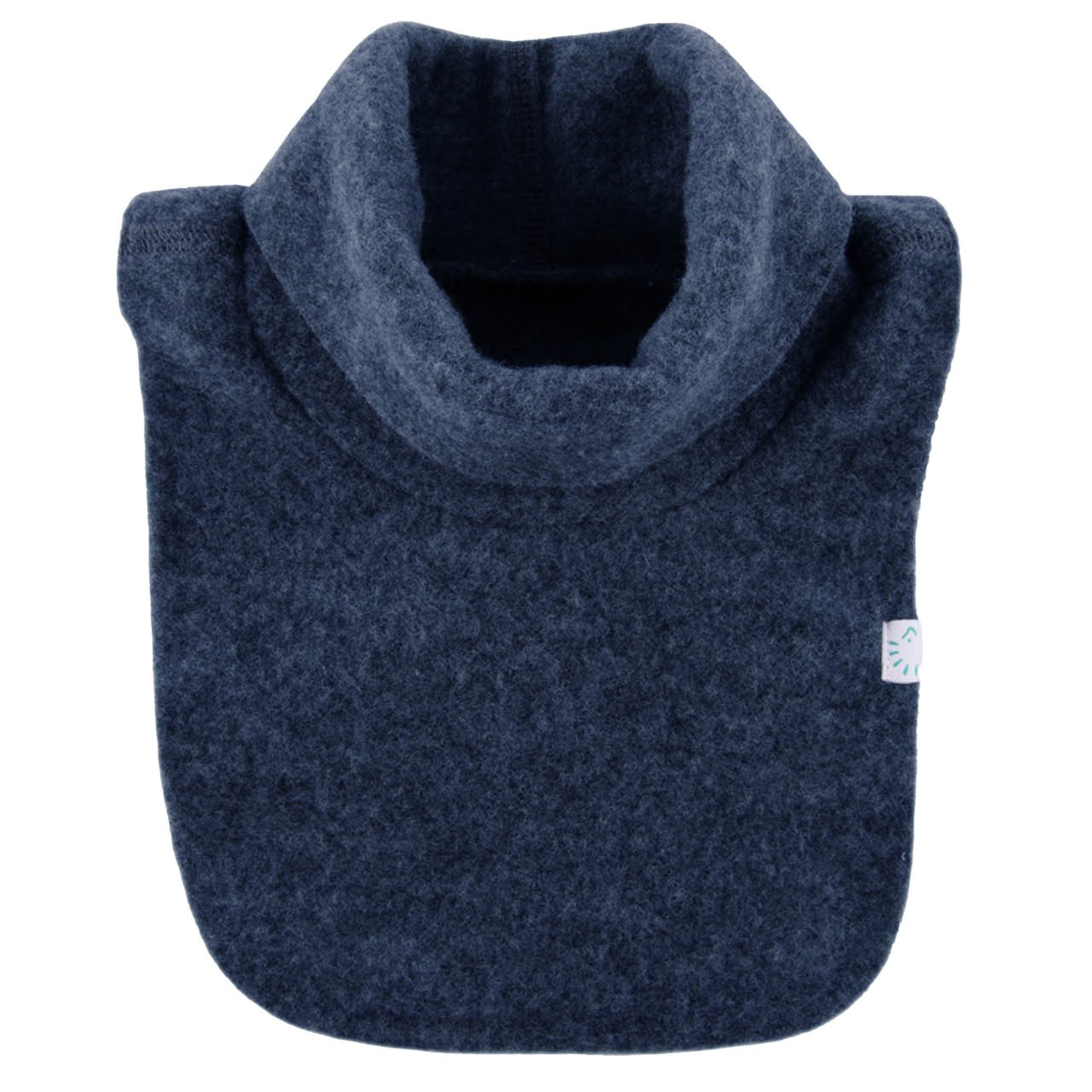Warmer Wollfleece Schlupfschal dunkelblau