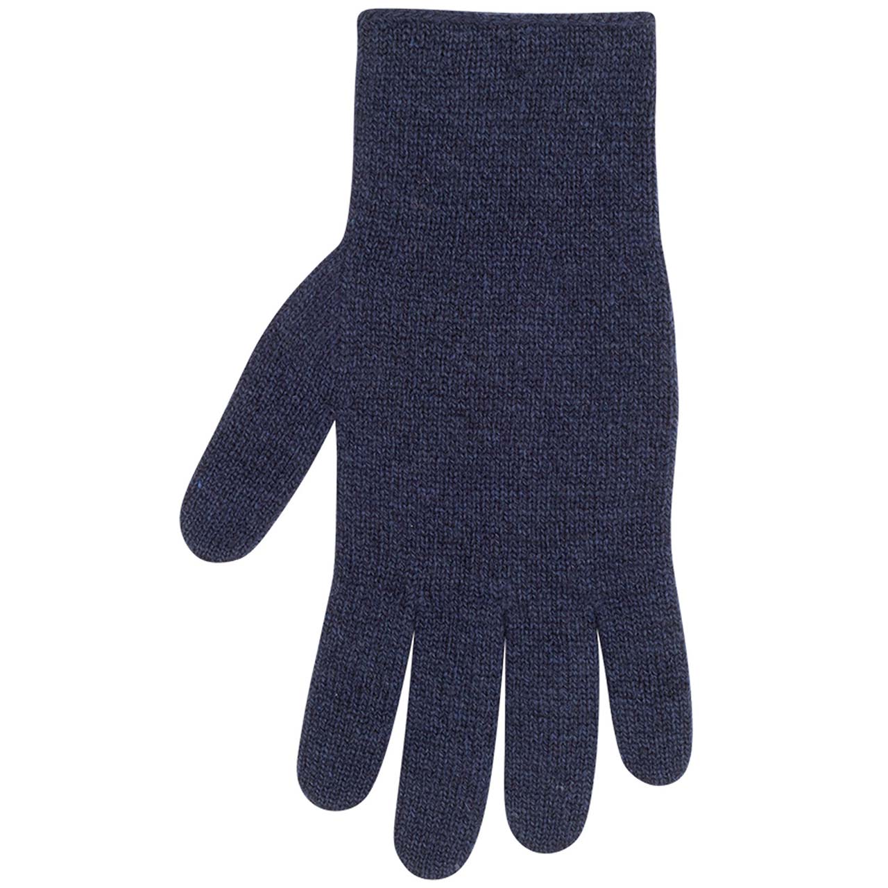 Damen Fingerhandschuhe Wolle Kaschmir marine