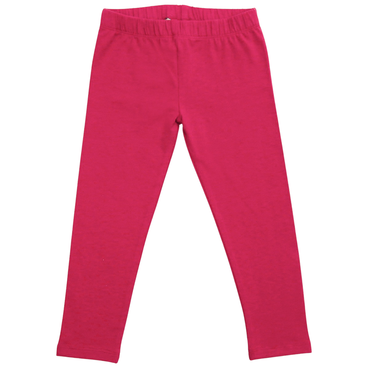 Elastische Uni Basic Leggings magenta