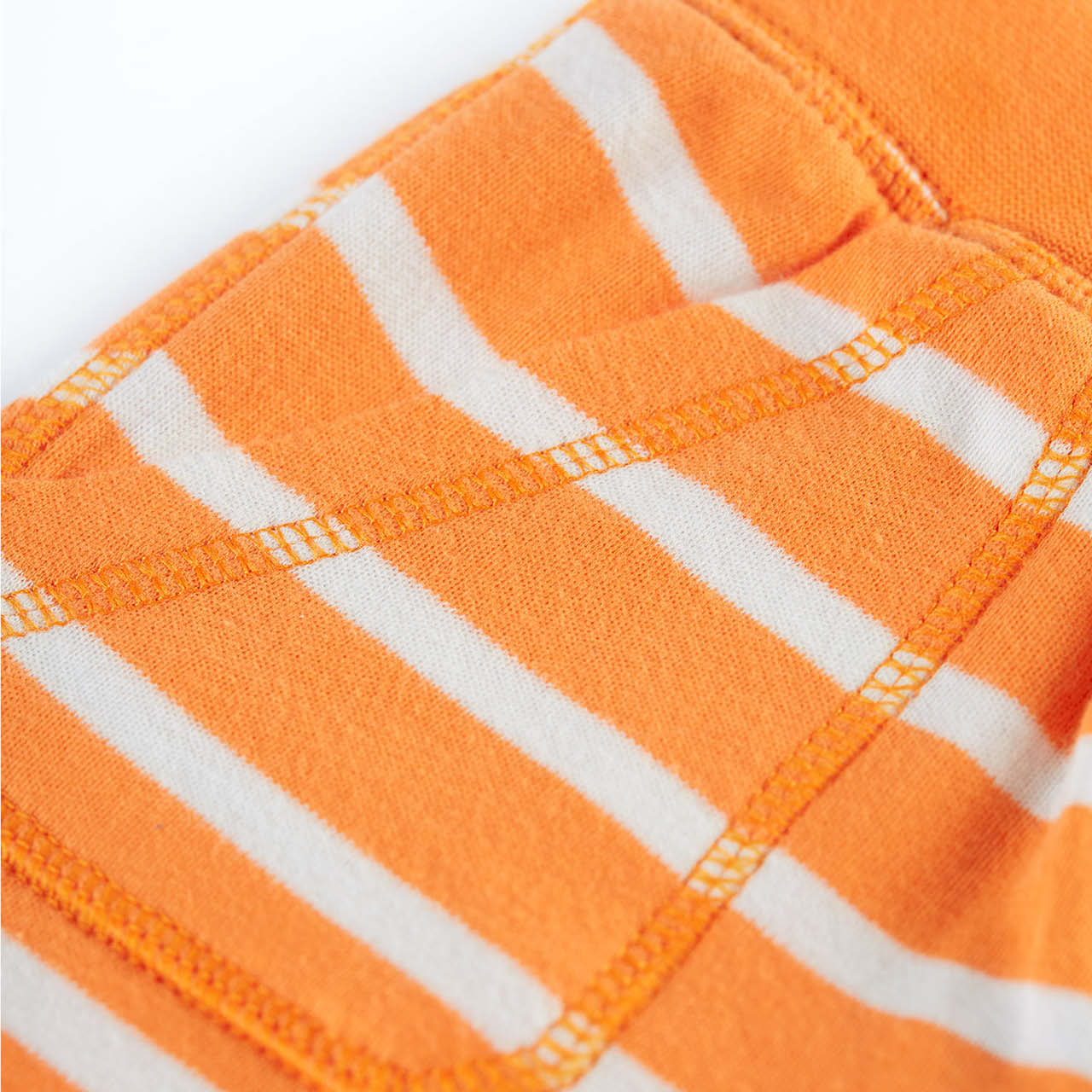 Weiche Kinder Shorts Streifen orange