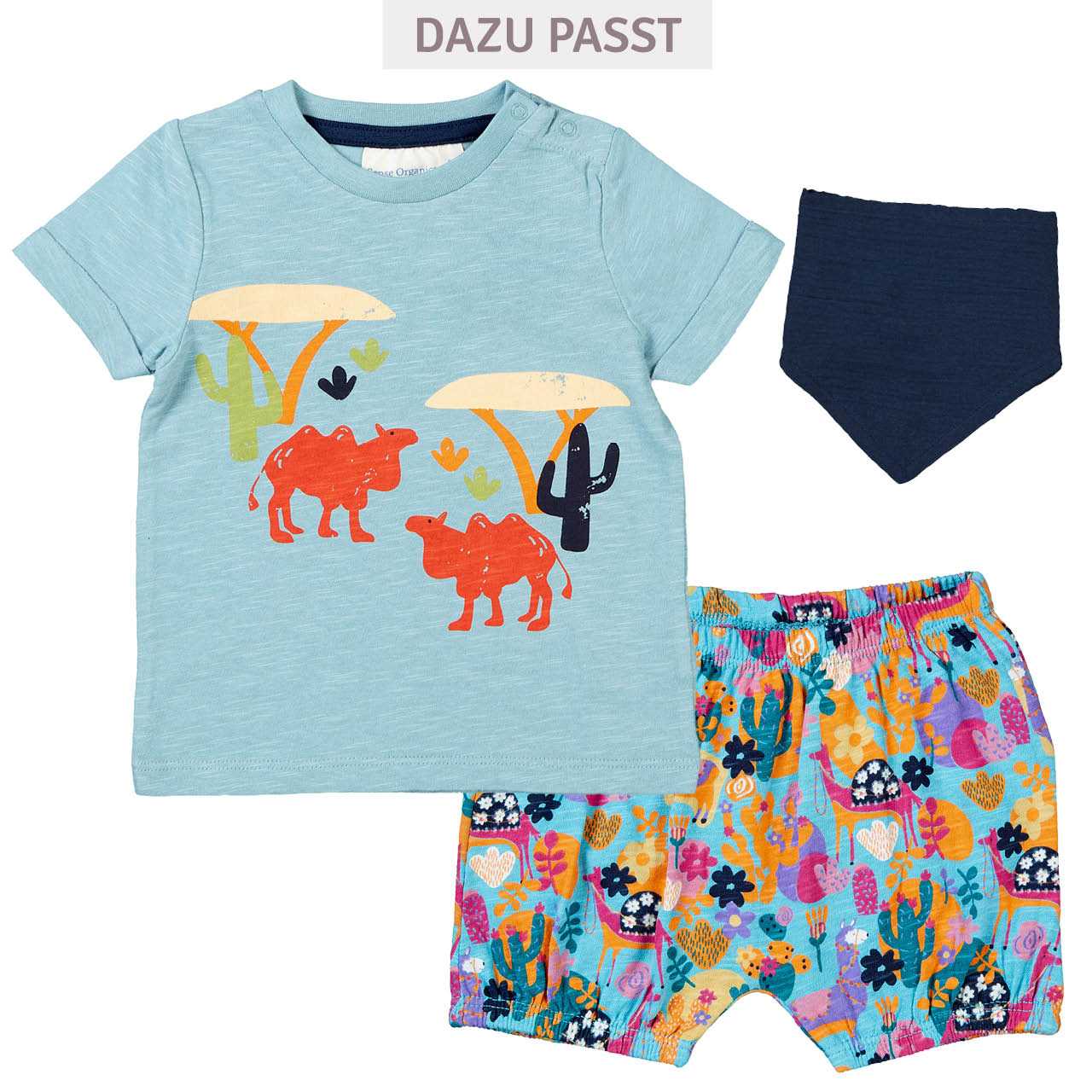 Bequeme leichte Babyshorts Lama pink
