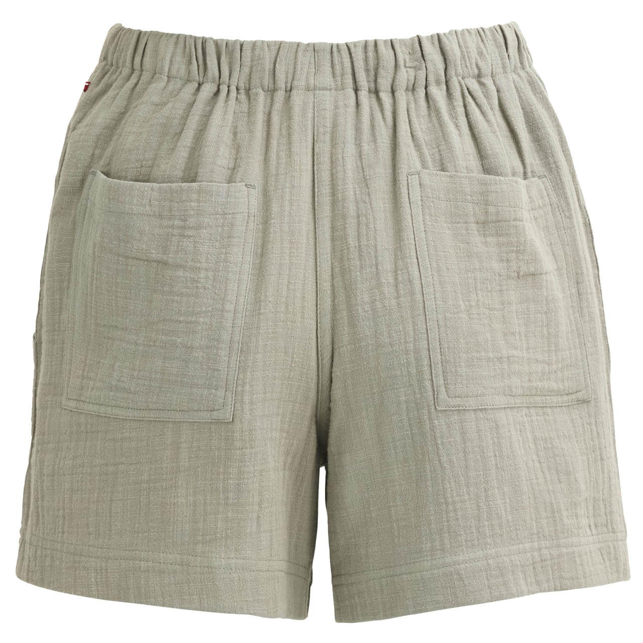 Luftige Damen Musselin Shorts khaki